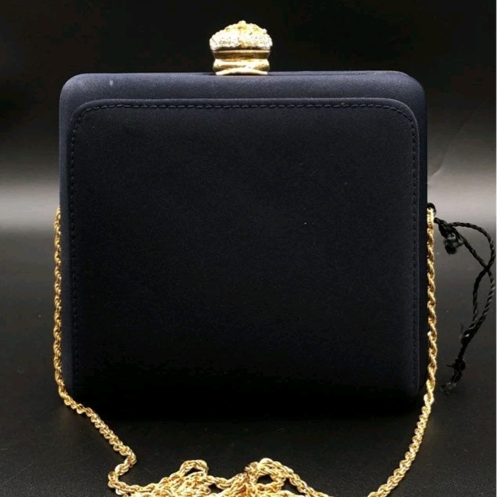 Elegant Blue and Gold Women's Valentina Bag - Picture 3 of 7